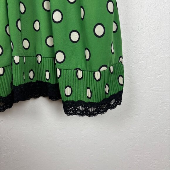Jean Paul Gaultier x Target Vintage Y2K Green Polka Dot Sleeveless Slip Dress - Picture 2 of 5